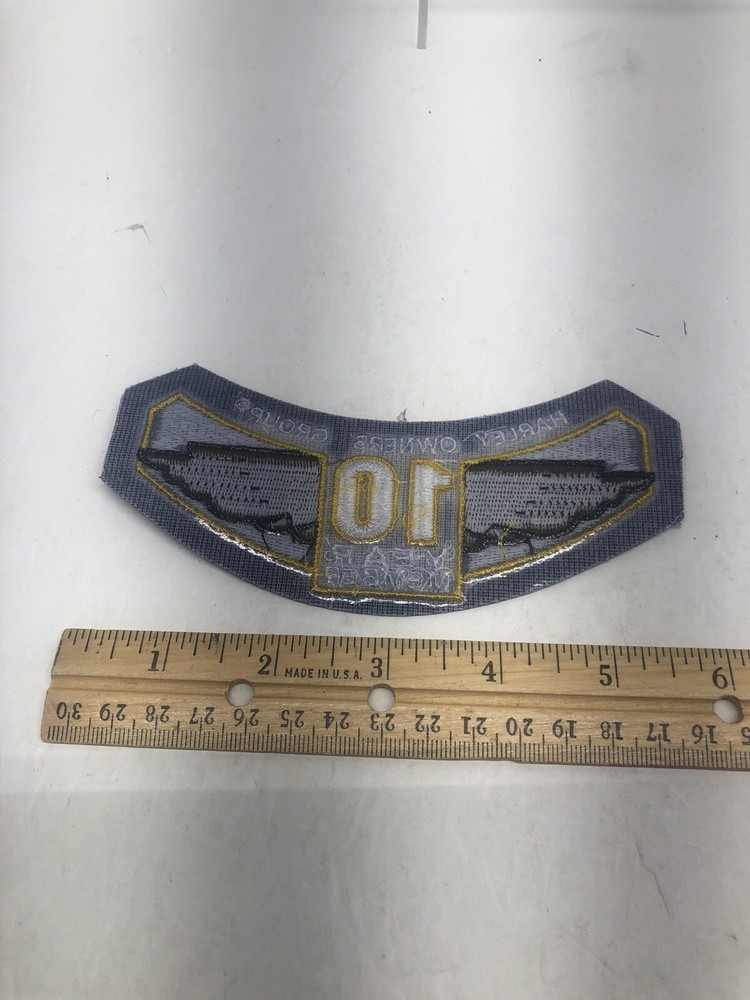 Harley Davidson HOG Owners Group Winged 10 Year Member Patch