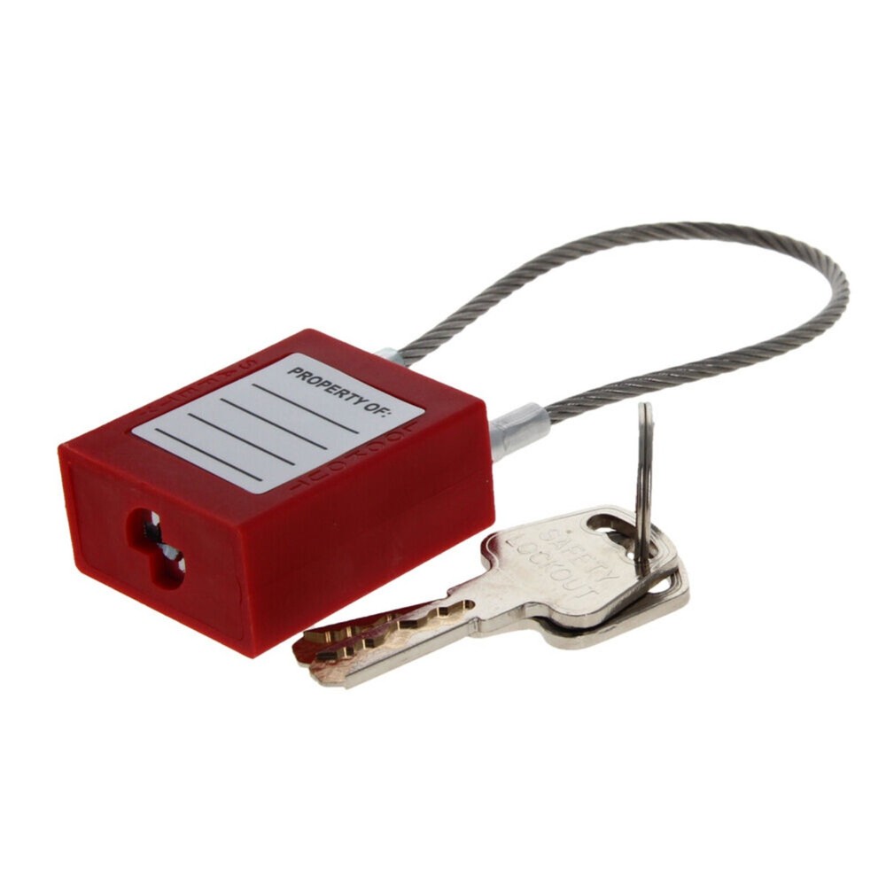 45mm Wire Rope Padlock High Security Lockout Lock Protect Property Master Lock