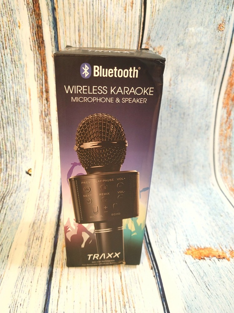 Traxx Bluetooth Wireless Karaoke Microphone & Speaker