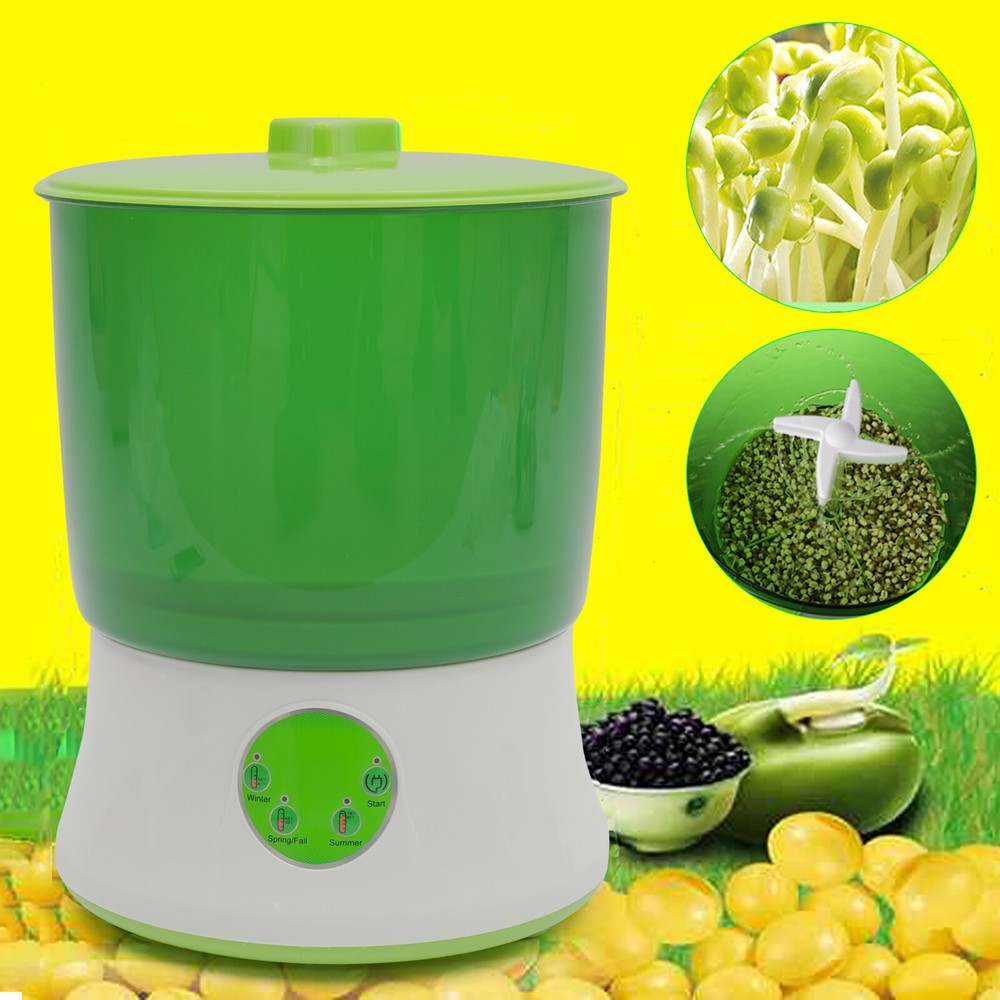 2-Layer Bean Sprouts Machine Homemade Automatic Multi-function Seed Sprouter NEW