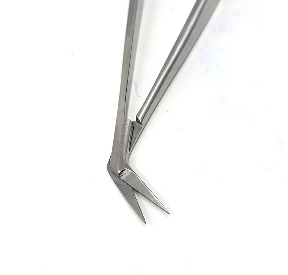 Castroviejo Angled Stitch Scissors Sharp 4.5" Micro Eye Surgery Premium Quality