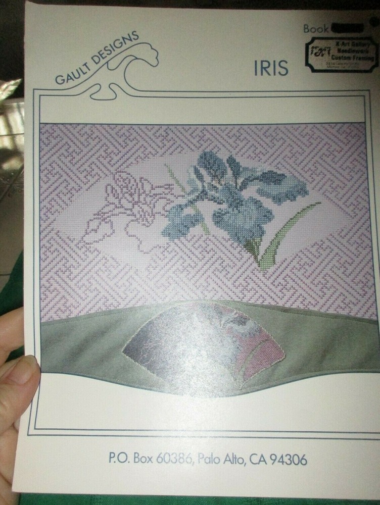 IRIS Gault Designs (Carol) Pattern Leaflet Needlepoint Cross Stitch GUC HTF
