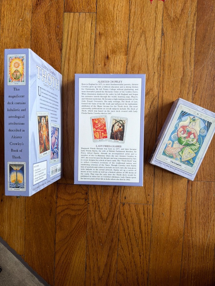 Complete Aleister Crowley Thoth Tarot Deck Booklet w/ Instructions 78 Cards 2012