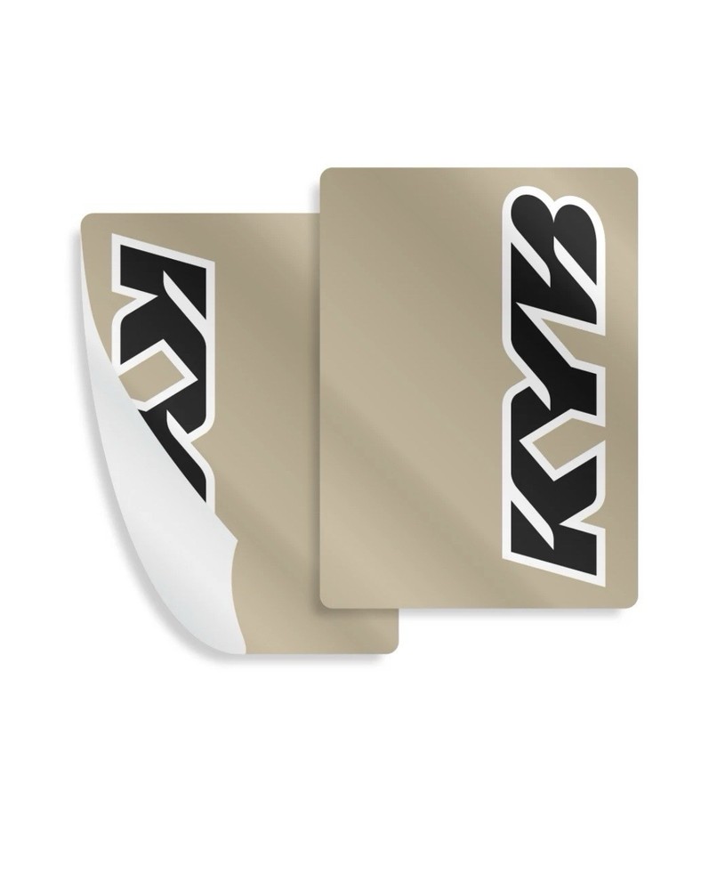 KYB Fork Stickers Decal Fork Suspension Decals Set (Black)(9x6)