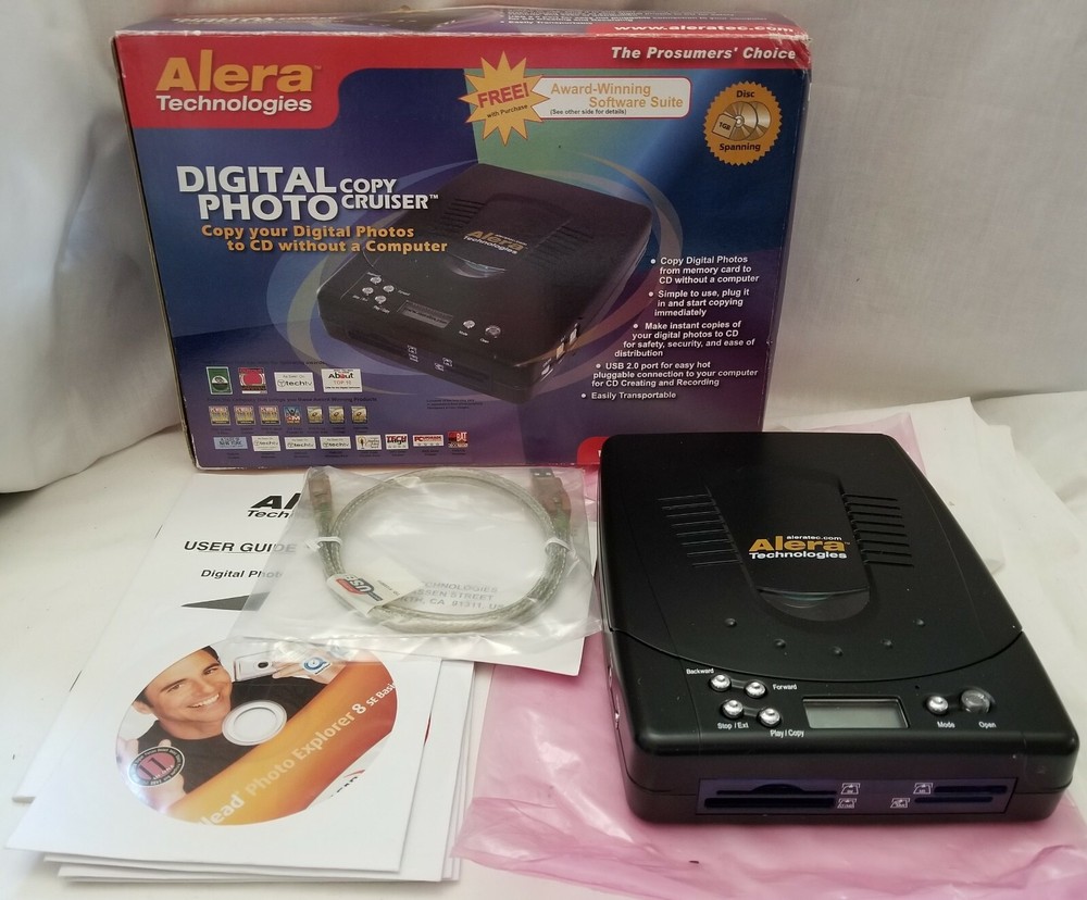 Alera Technologies 310101 Digital Photo Copy Cruiser and External CD Writer
