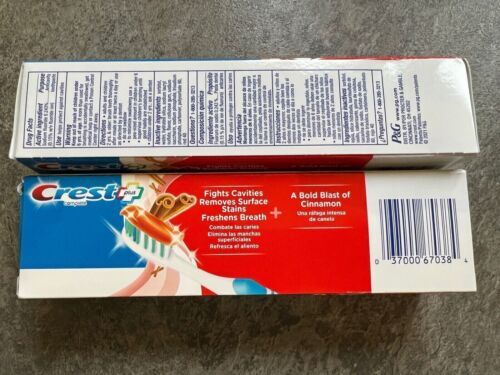 Crest Plus Complete Anticavity Toothpaste Cinnamon Flavor 5.4 Ounce 6 Pack