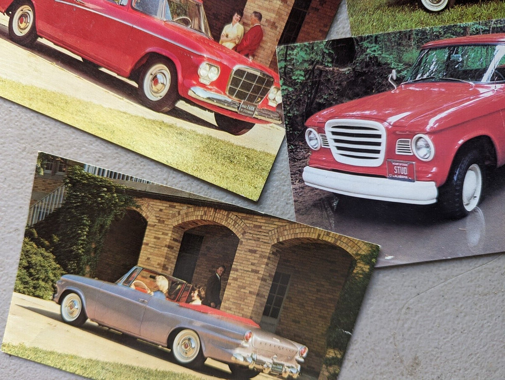 1962 Studebaker Post Cards 5 Models