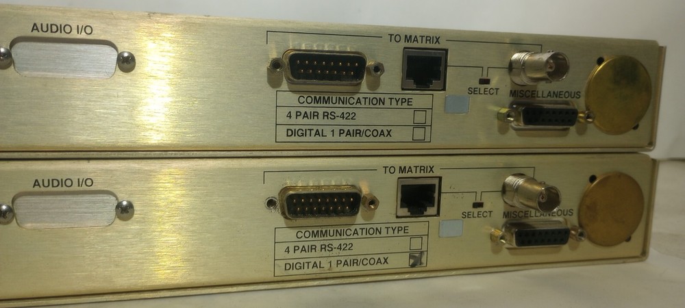 Two Clean Working Clear-Com ICS-102 Matrix Plus II Master Stations w/ AC Adapt.