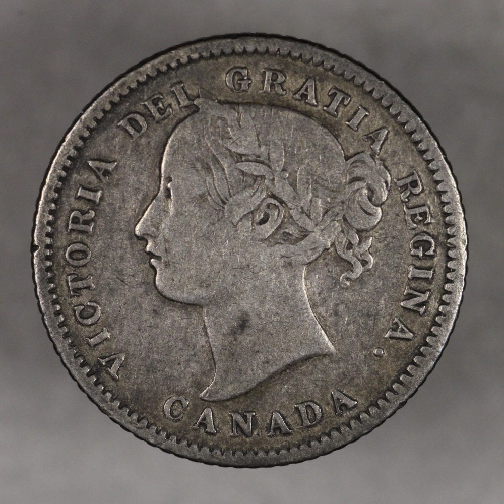 1880 H Canada Silver 10 Cents