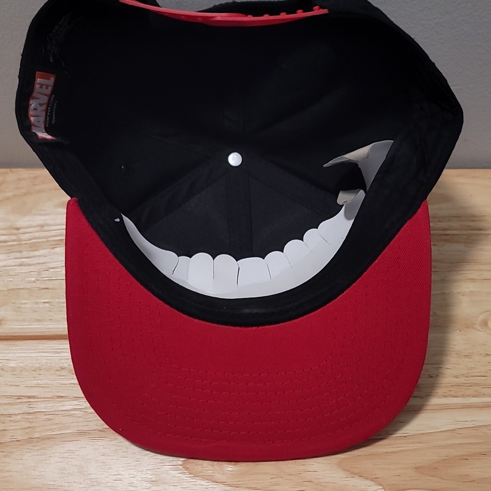Deadpool Snapback Hat Black Red Original Movie Merchandise OSFA