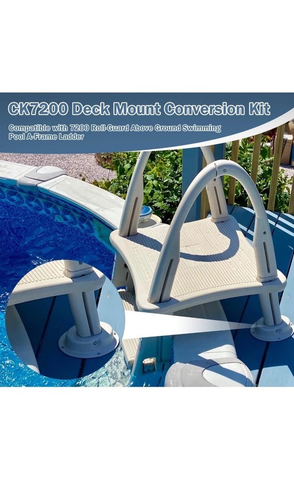 CK7200 Deck Mount Conversion Kit for 7200 Roll-Guard Above Ground Swimming Po...