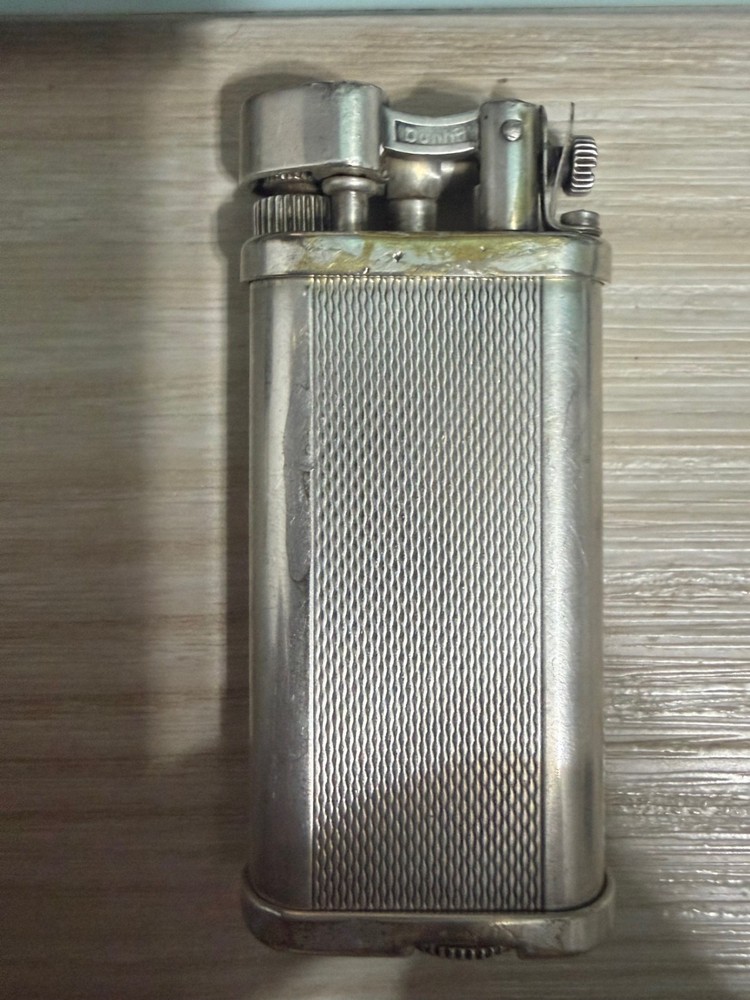 Dunhill Engine Turned Silver Plated Lighter 113267