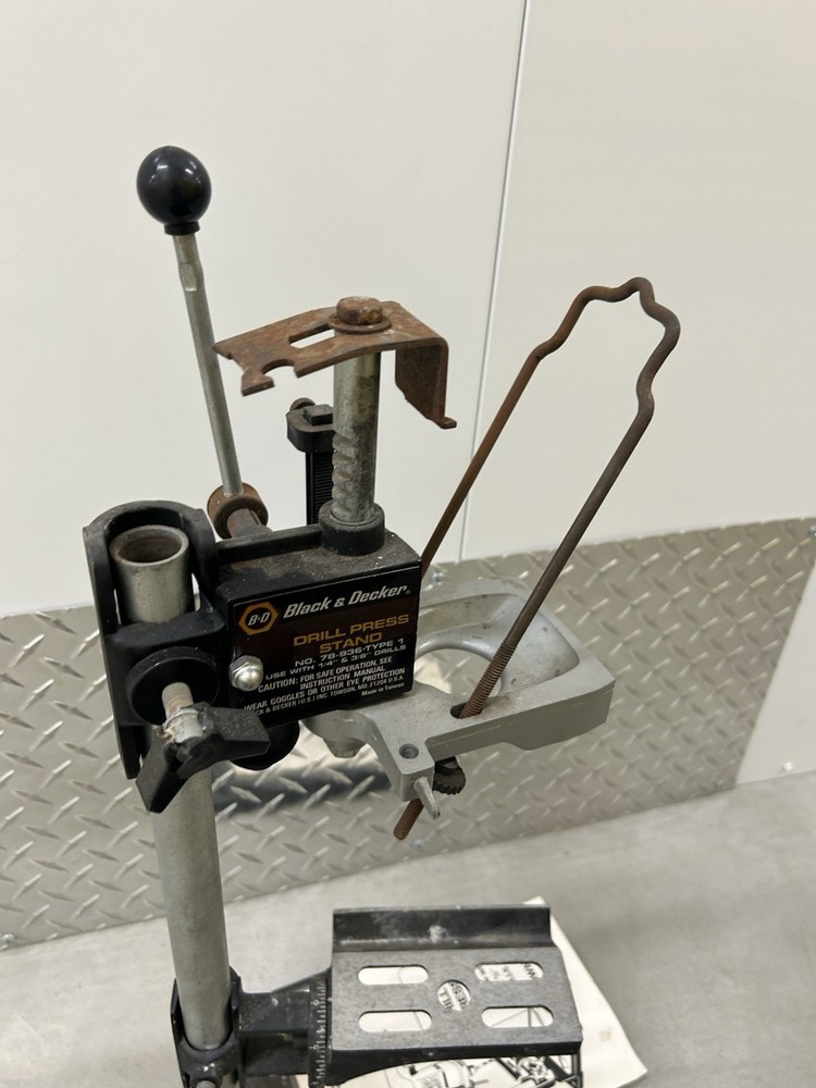 Vintage Black & Decker Drill Press Stand Power Tools w/ Manual