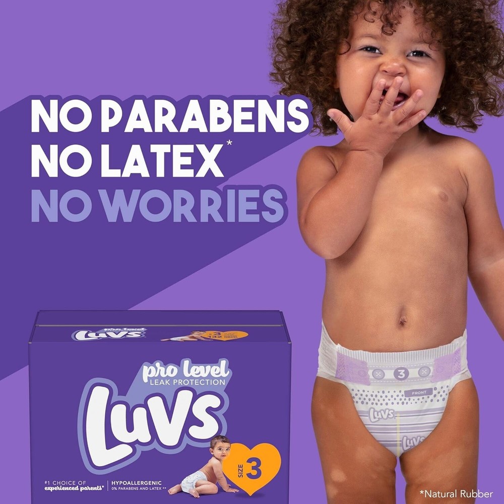 Luvs Disposable Baby Diapers - Pro Level - Size 1 - 252 Count
