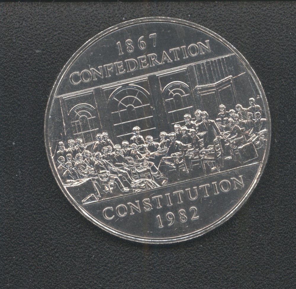 Canada 1982 C/N 1$ Constitution Commemorative 1867-1982