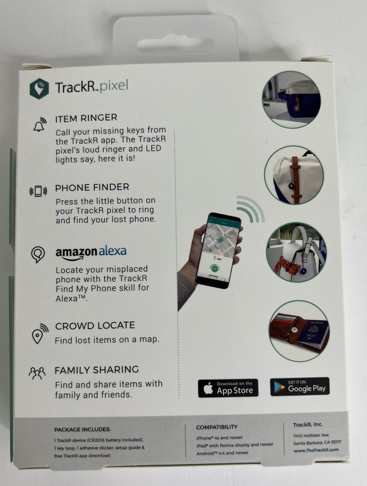 TrackR Pixel - Bluetooth Tracking Device. Key Tracker. Phone Finder. Wallet. r