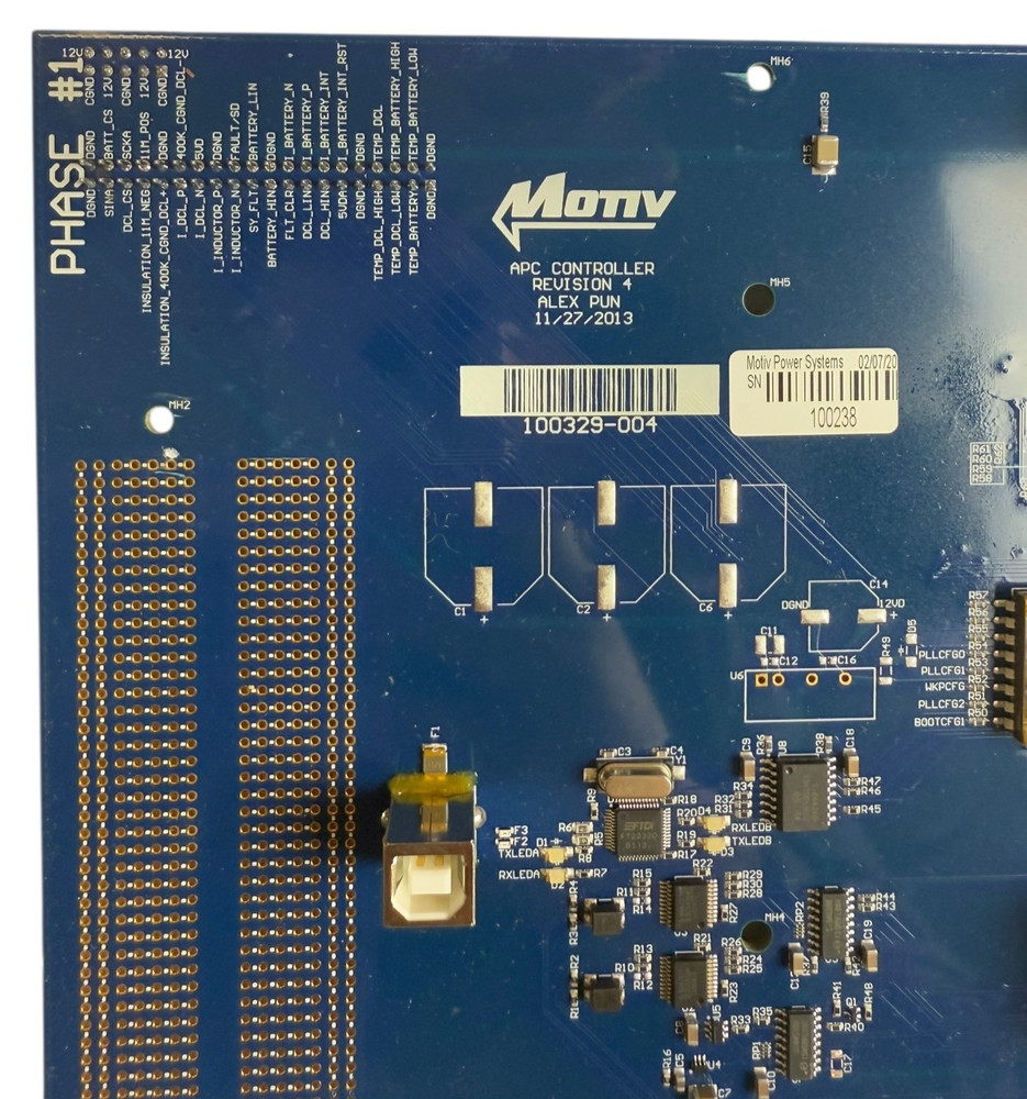 Motiv Power Systems APC Controller PCB Board Rev 4 100329-004