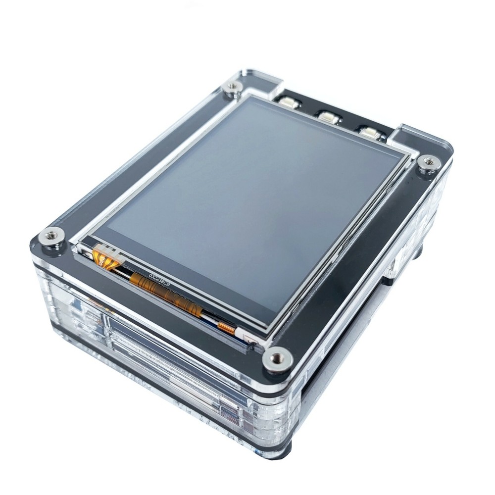 Zebra Case for Odroid C4 & 3.2″ official screen