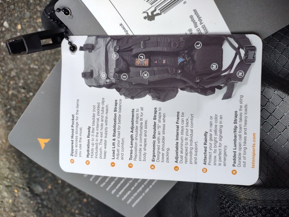 High-Performance Backpack - TETON Sports Explorer 4000 Internal Frame ;