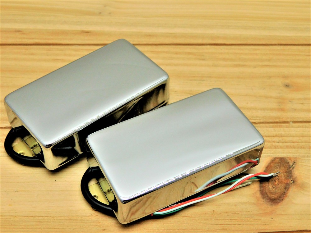 G.M. Flat Tops Chrome Covered High Output ceramic Humbuckers