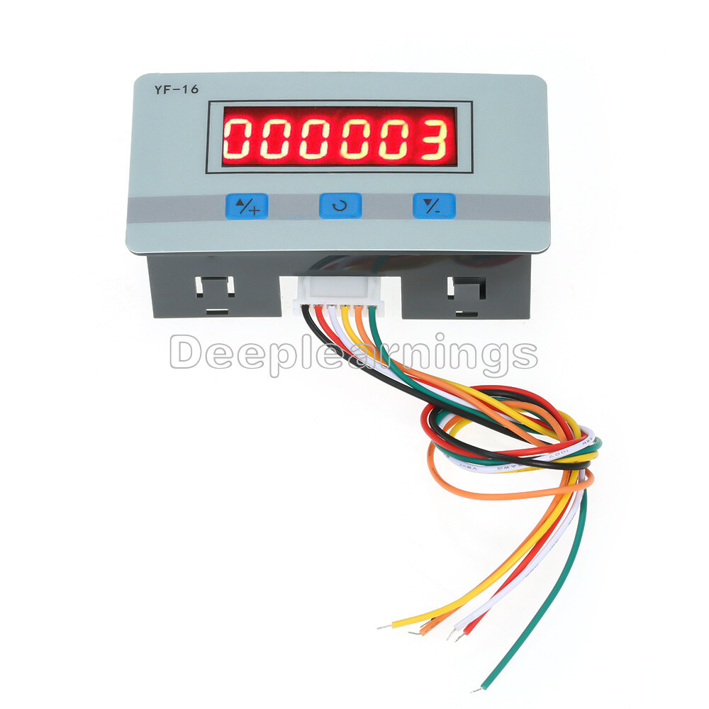DC/AC7~27V Mini LCD Digital Counter Module Electronic Totalizer 1~999999 Times