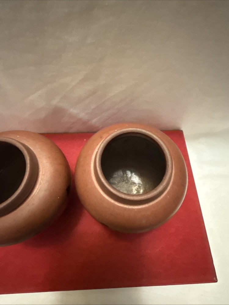 Pair Of Terracotta Printed Pots