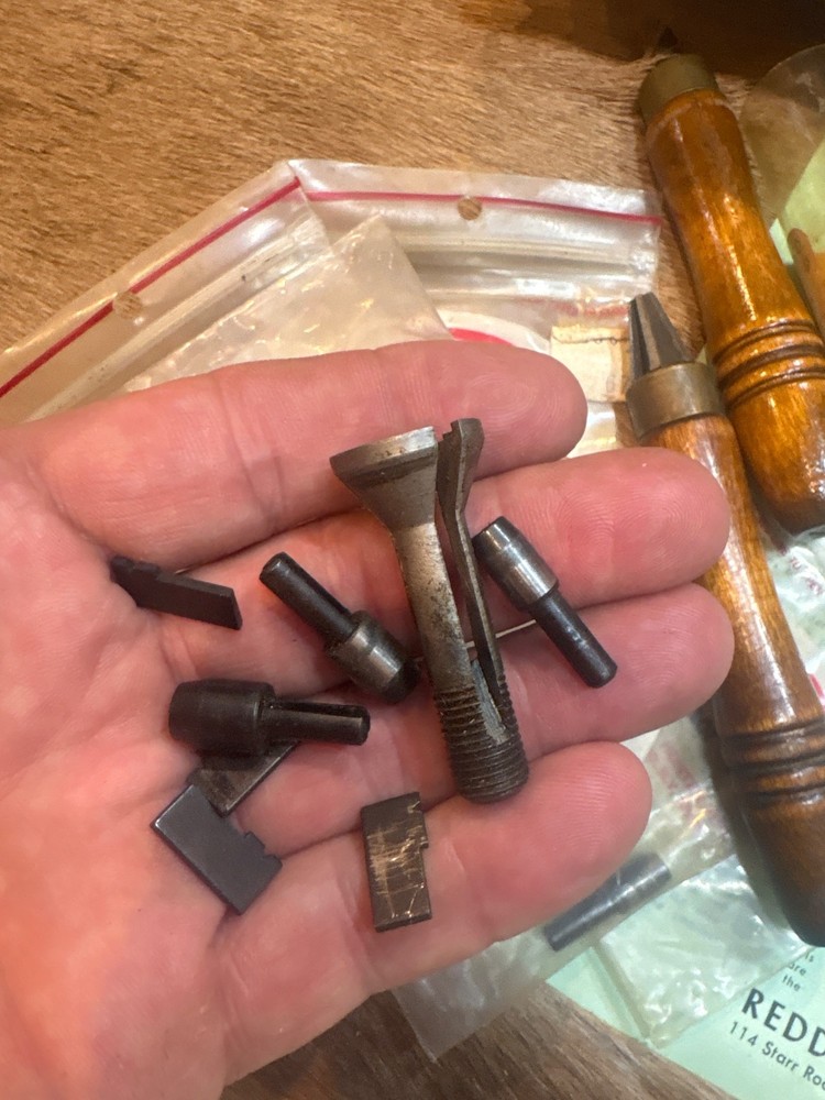 REDDING MODEL 13 MASTER CASE TRIMMER w ACCESSORIES. BOX & DIRECTIONS.