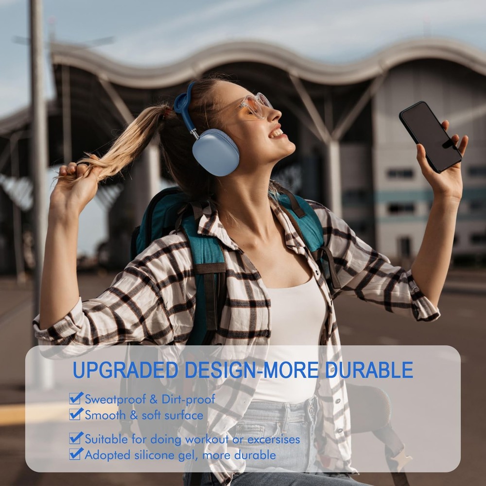 Replacement Ear Cushions for AirPods Max - Upgraded Cups Sky Blue