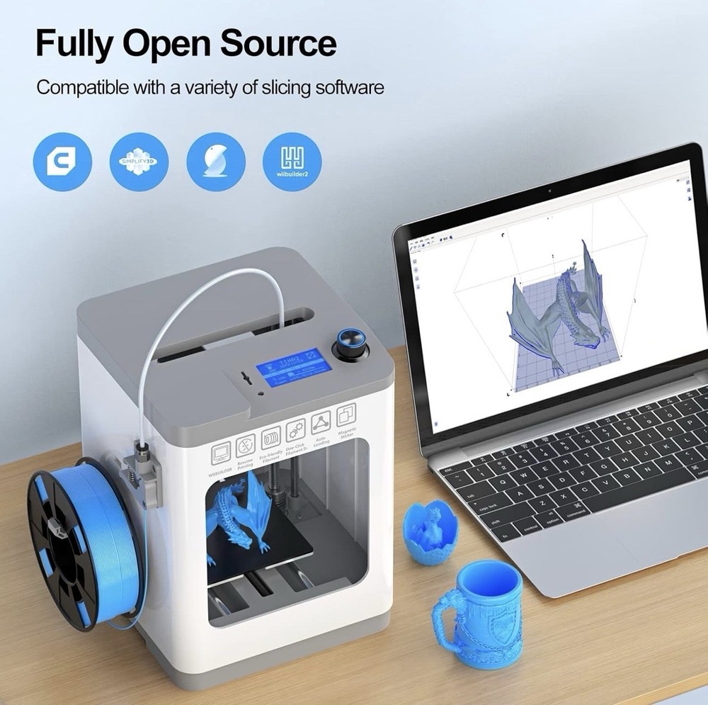 FDM 3D Printer Auto Leveling High Precision Large Build Easy Setup PLA ABS DIY