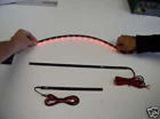 15" Red LED Strip Light 12v. Flexable Self Adhesive
