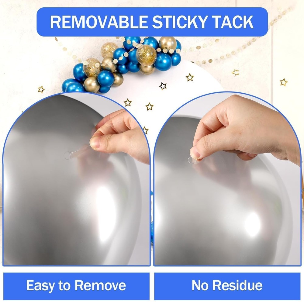 Versatile 10mm Double Sided Clear Putty - 280 Pieces for Creative Projects