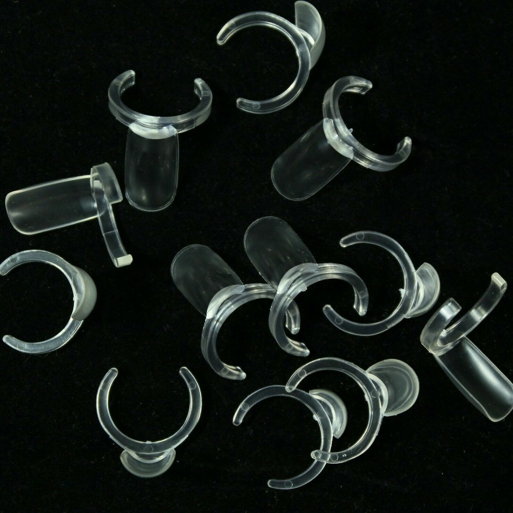 50pc Ring False Nail Art Tools Polish Display Practice Tips Choose Clear/Natural