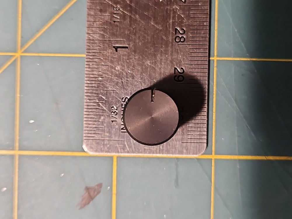 CONTROL PANEL ALUMINUM BLACK KNOB, 2 KNOBS PER PACKAGE