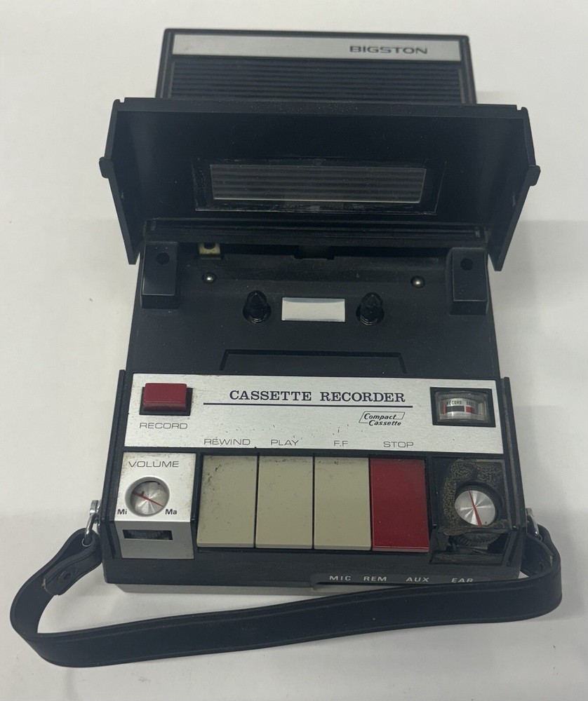 BIGSTON Tape Recorder Cassette Player Automatic Level Control UNTESTED