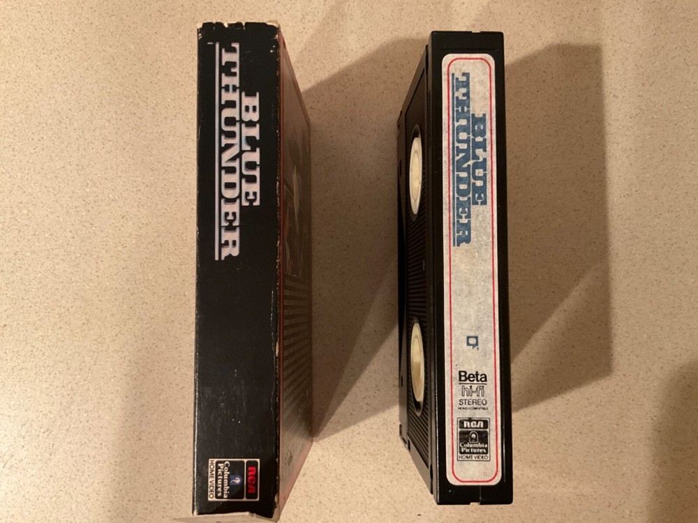 Blue Thunder (BETA, 1985, RCA Side Load) Roy Scheider, Malcolm McDowell