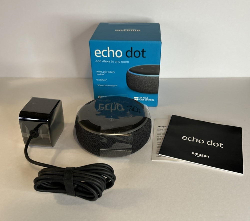 Amazon Echo Dot (3rd Gen) Smart Speaker Black/Charcoal Technology Smart Home