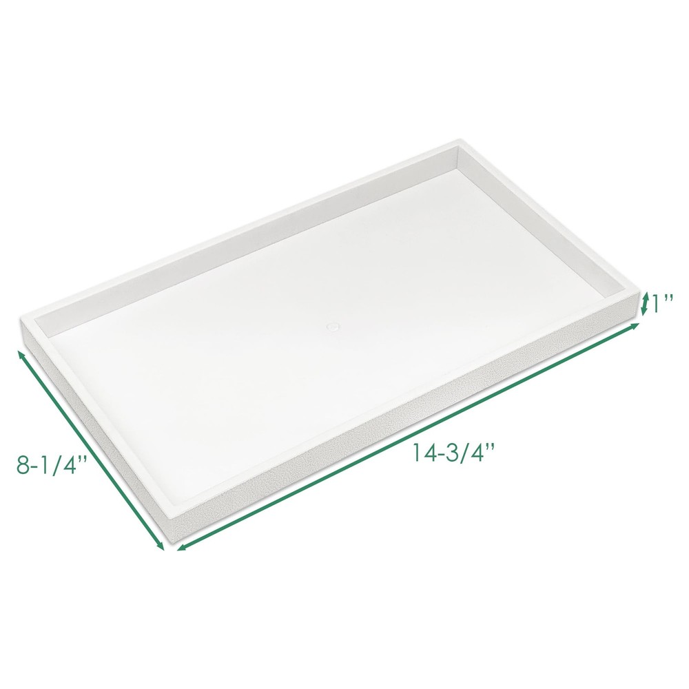 1" Stackable Plastic Jewelry Tray - Fit Full Size Inserts - Organizing Rings,...