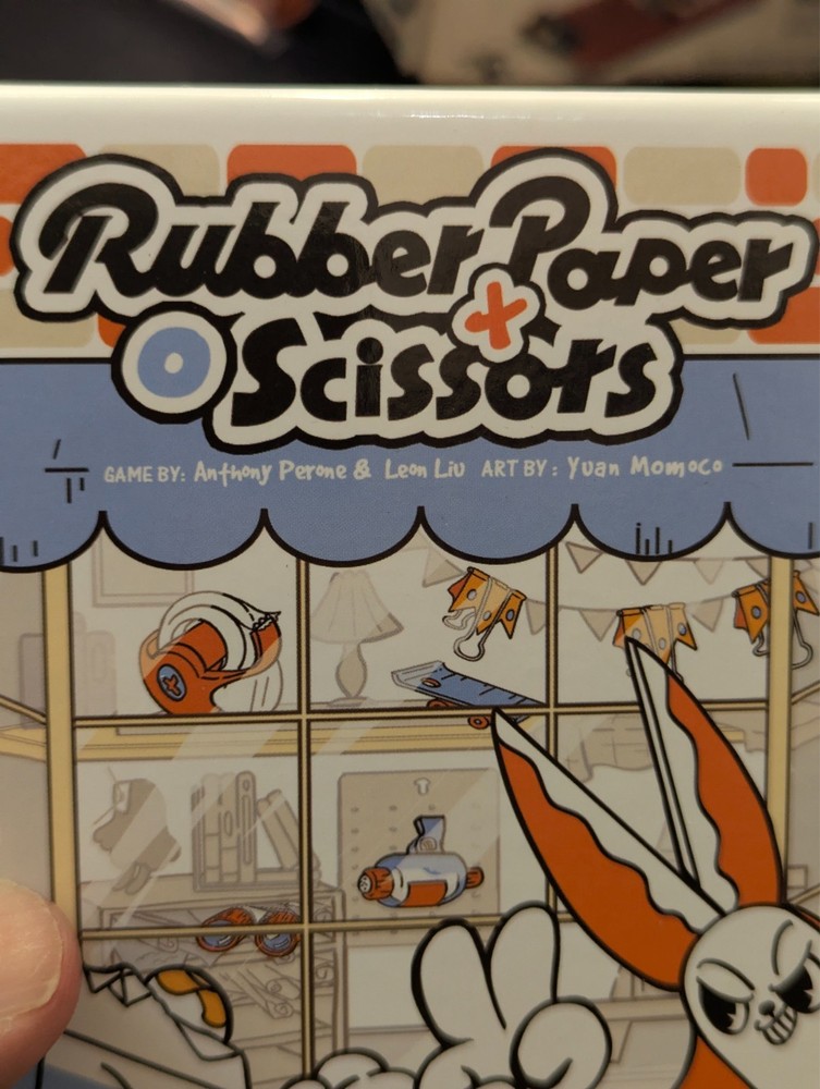 RUBBER PAPER SCISSORS Board Game 100% COMPLETE 2023