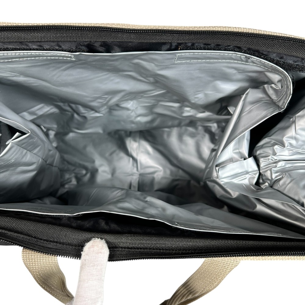 Miller Light Black Double Handle Front Logo Cooler Bag W/ Inside Liner Full Zip