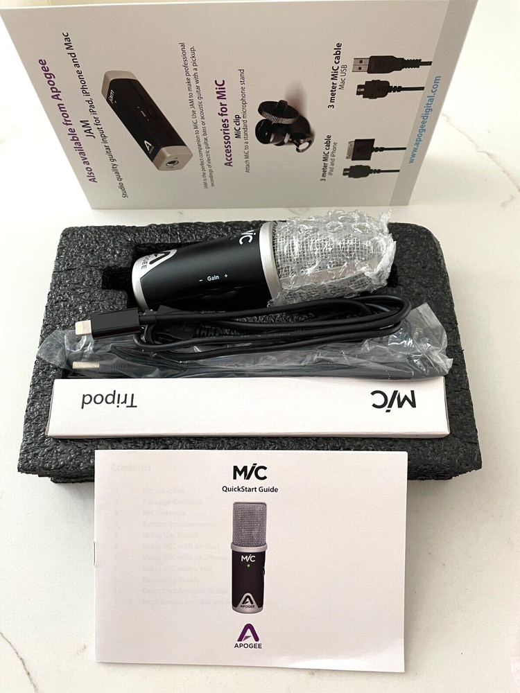 MIC APOGEE STUDIO QUALITY DIGITAL MICROPHONE for IPAD, IPHONE & MAC