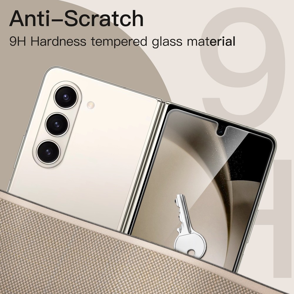 JETech Front Screen Protector for Samsung Galaxy Z Fold 5, 3-Pack