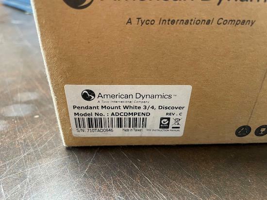 AMERICAN DYNAMICS ADCDMPEND REV C DISCOVER PENDANT MOUNT WHITE 3/4