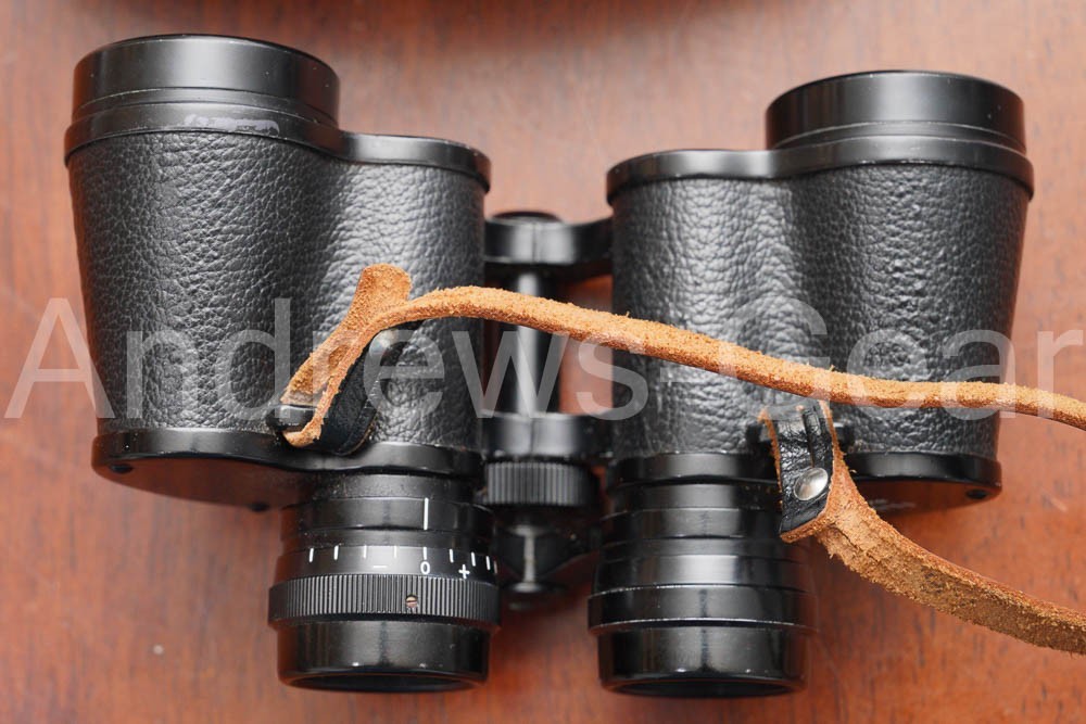 Nikon Compact Binoculars Vintage with Leather Case