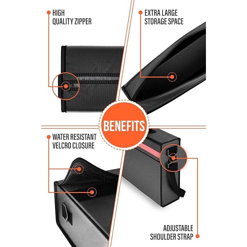 The Good Stuff Fireproof Black File/Box Documents Valuables 2000℉