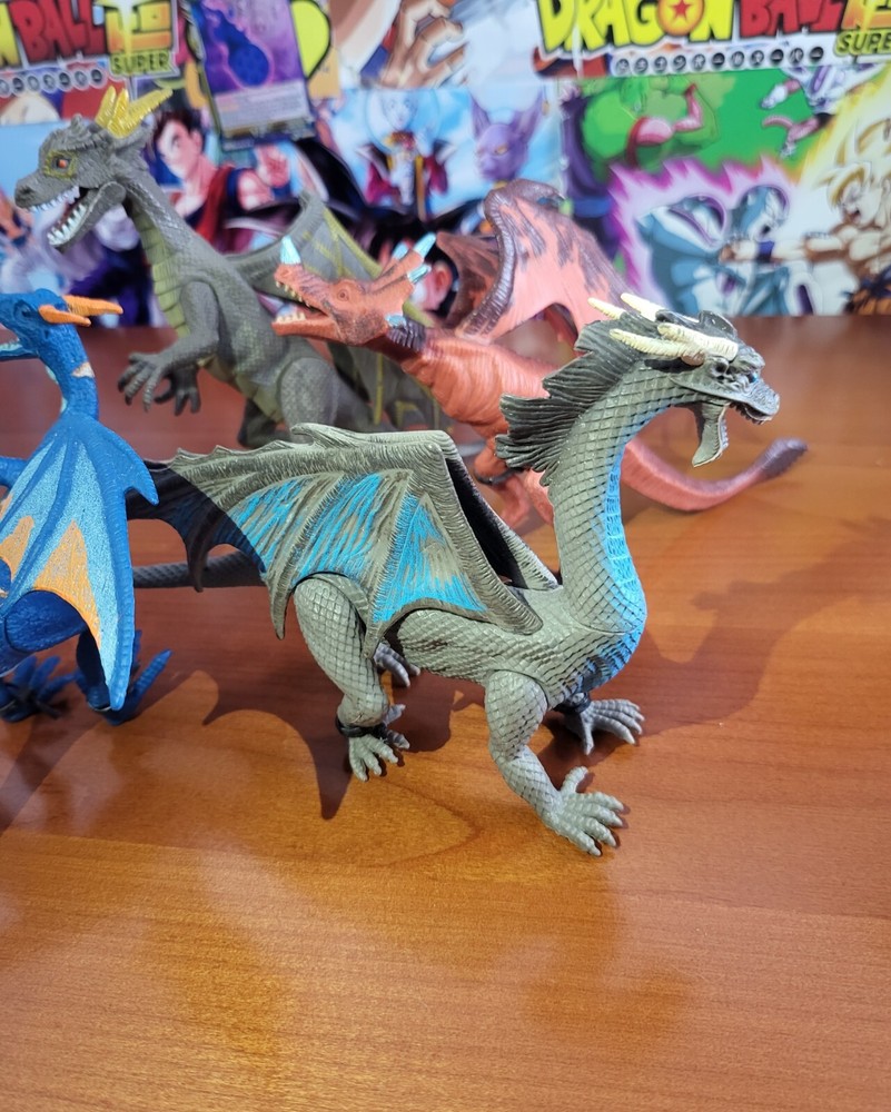 Kid Galaxy Poseable Dragons set of 4