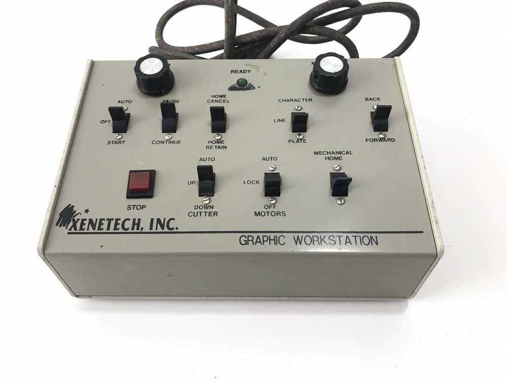 Xenetech Graphic Workstation Engraving Control Unit Original Controller Pendant