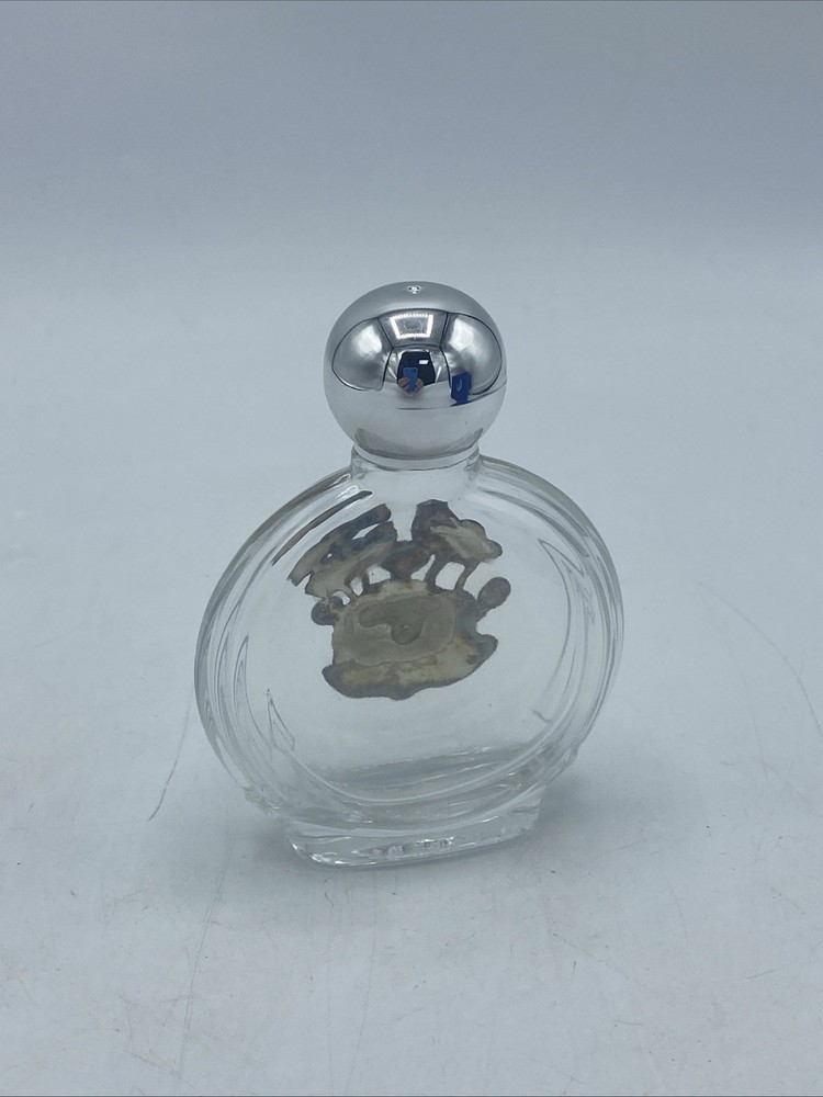 Silver Scenes Glass Perfume Bottle Boxed