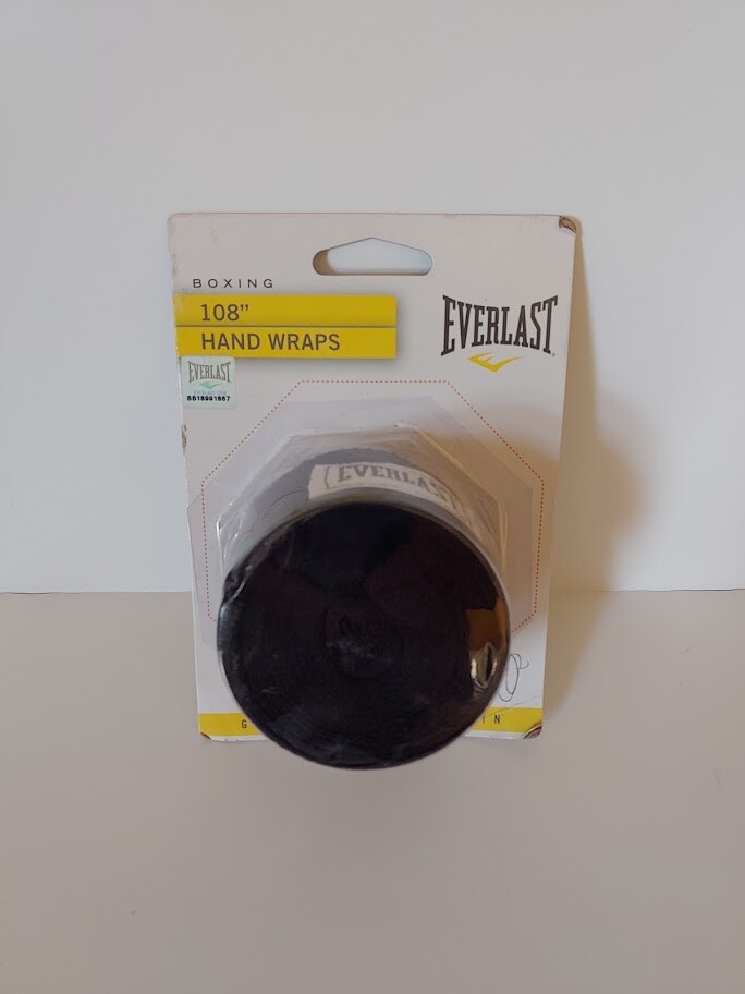 Everlast 108" Boxing Handwraps-Black NEW