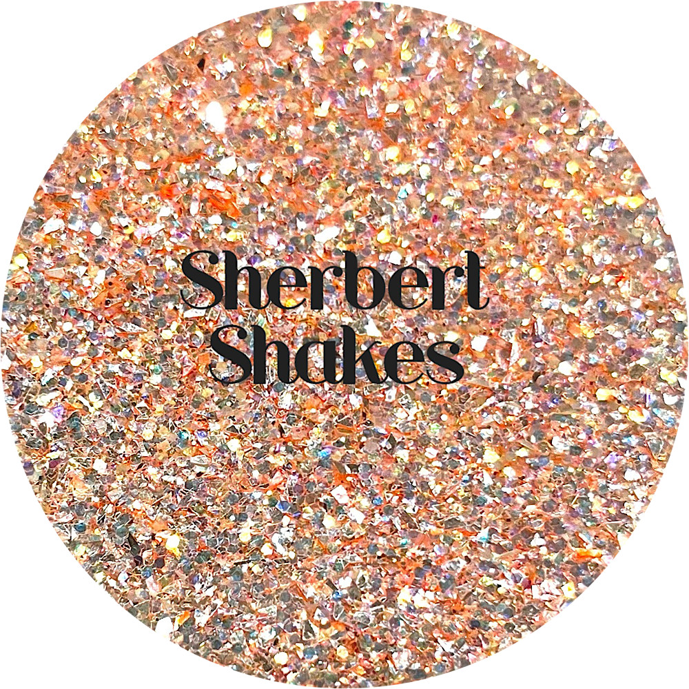 Premium Polyester Glitter - Pastel Orange Mix