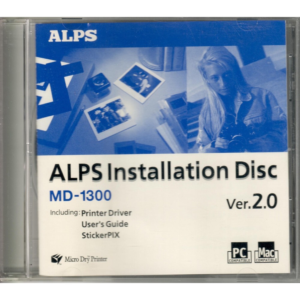 ALPS Installation Disc MD-1300 Printer Driver Ver 2.0 CDROM